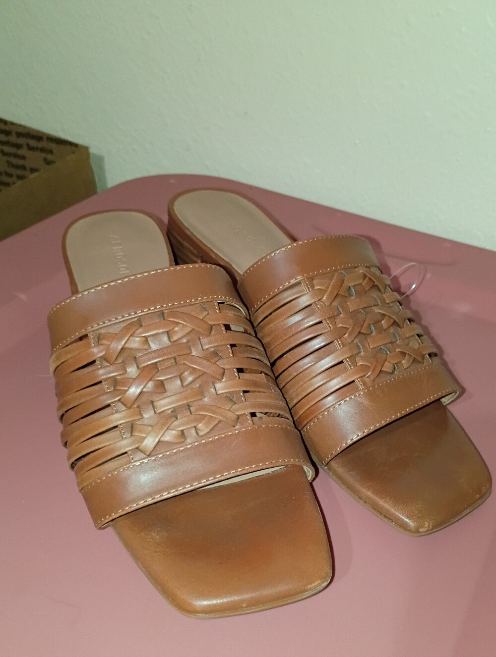Aerosoles Size 10 Evette Slide Heeled Sandals